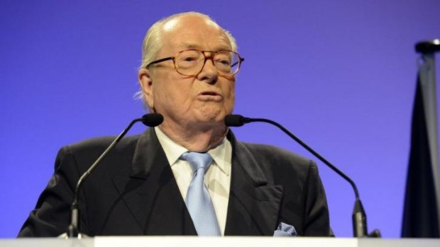 Jean-Marie Le Pen, founder and honorary president of France's far-right Front National party, in Marseille.