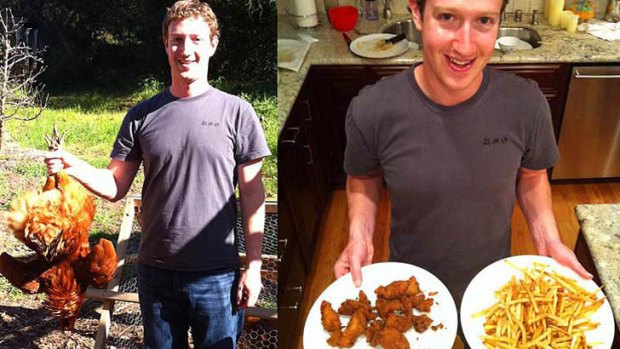 Chicken anyone? Facebook founder Mark Zuckerberg's private pictures leak on web in December 2011