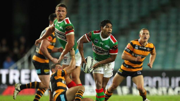 Standing up to be counted ... halfback Chris Sandow needs to have a blinder if the patched-up Rabbitohs are to beat Wests Tigers tonight.
