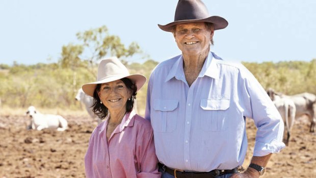 Love on the land … Terry and John Underwood.