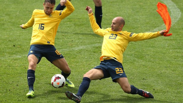 In limbo: Mark Bresciano's fate with the Socceroos remains uncertain.