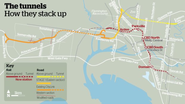 What the proposed tunnels would look like.