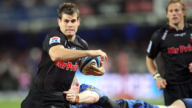 Louis Ludik during the Super Rugby round 12 match between The Sharks and Force.