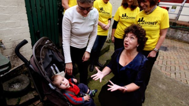 Meal appeal  ... Therese Rein, the patron of  OzHarvest, at the Newtown Mission yesterday.