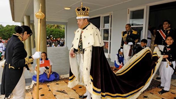 King George Tupou V ... polling day was Tonga's "greatest day".