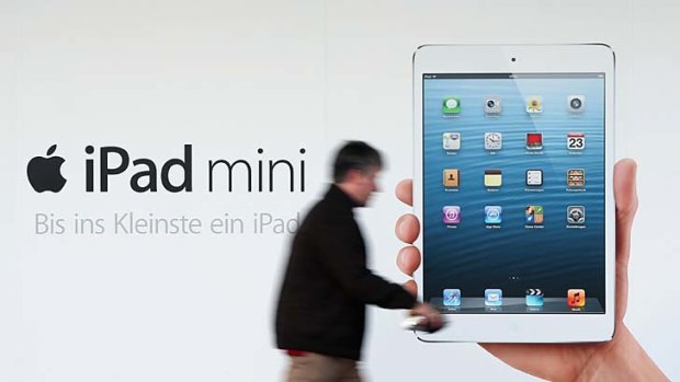 Apple ... tablet market share dropped to 50 per cent, but still selling strongly.