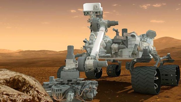 Redux ... an artist's impression of the Curiosity rover on the surface of Mars.