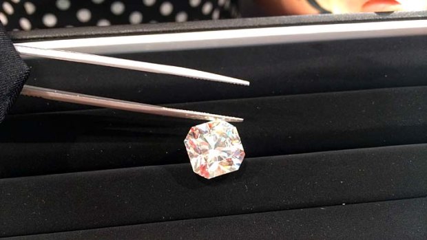 $1.5 million of sparkles ... the biggest diamond ever mined and cut in Canada is on display in Brisbane.