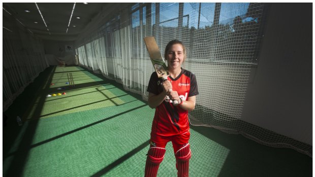 At 16, Georgia Wareham is the youngest woman to play in the WBBL. 