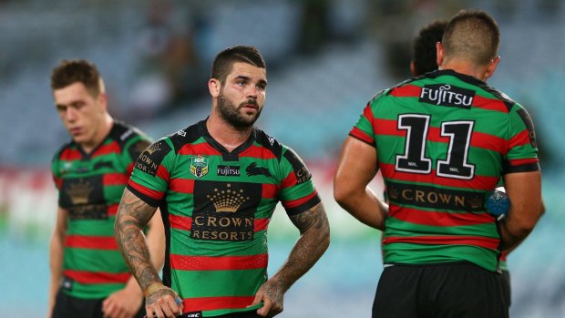 Redfern rabble: South Sydney were blown off the park by the Wests Tigers on Thursday night.