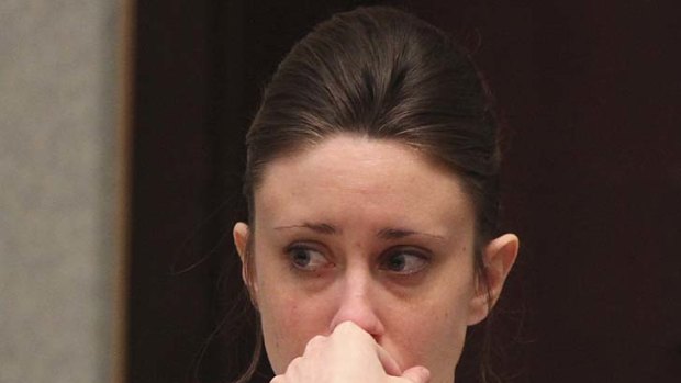 Watchful ... Casey Anthony.