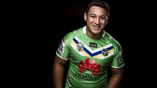 Canberra Raiders' Josh Papalii is ready to take on the Cowboys.