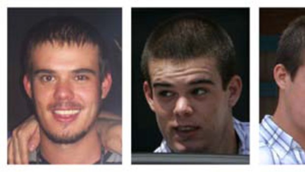 In this combination of file photos, Joran van der Sloot is shown in 2005, first three from left, 2007, second from right, and 2010, right.