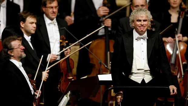 Goodbye to Berlin ... the much-lauded British conductor Simon Rattle.