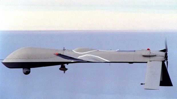 A US military spy drone.