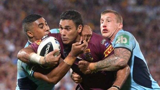 Busted Bronco: Justin Hodges is still feeling the effects of the brutal Origin series opener.