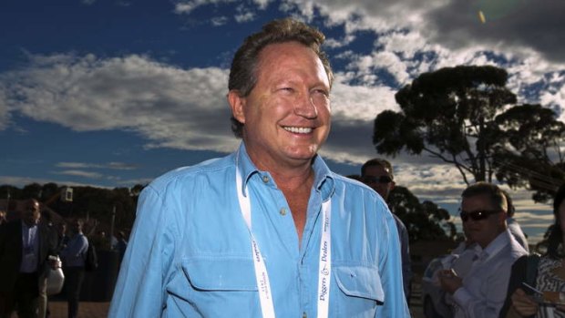 Plenty to smile about: Andrew Forrest.