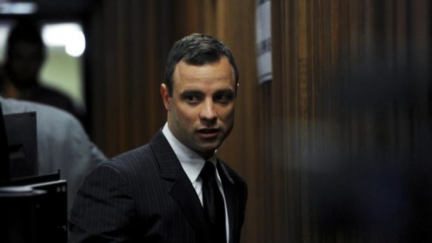 Oscar Pistorius in court during his trial.
