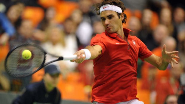 Dominant: Switzerland's Roger Federer.