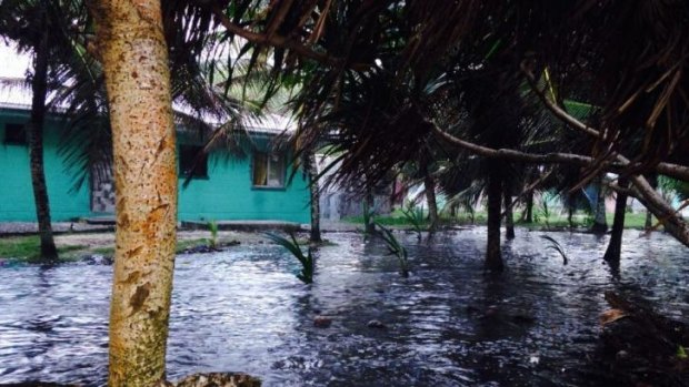 King tides hit Marshal Islands earlier this year.