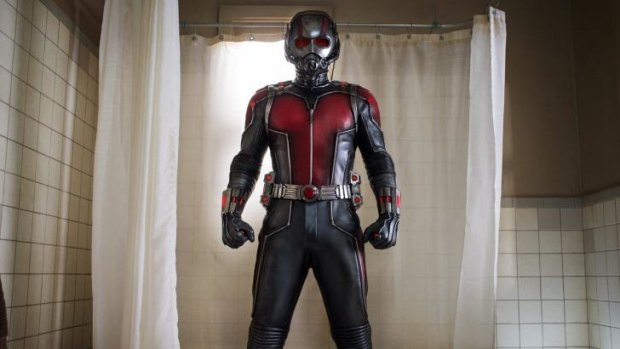 Suddenly smaller: Paul Rudd as the undersized action figure in <i>Ant-Man</i>.