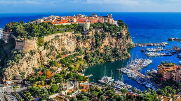 The rock city of Monte Carlo, once home to Princess Grace.