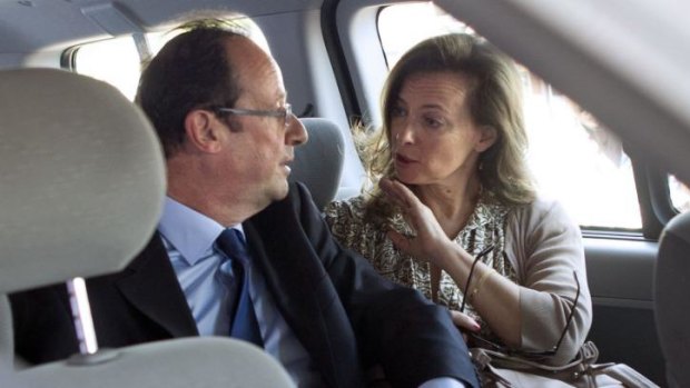 Francois Hollande and Valerie Trierweiler in 2012.