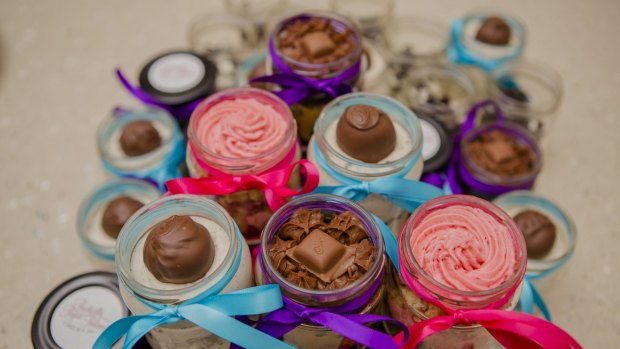 Practically Perfect Portions Cakes in a Jar come in raspberry ripple, ooey gooey caramel and a range of other flavours.
