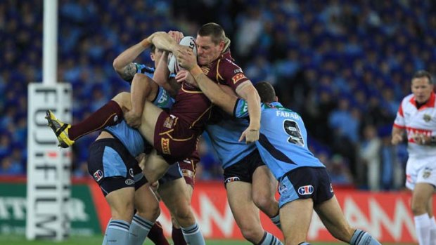 From strength to strength ... the State of Origin has been attracting record crowds and television ratings.