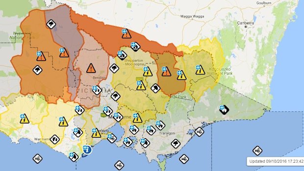 Wild weather across Victoria.