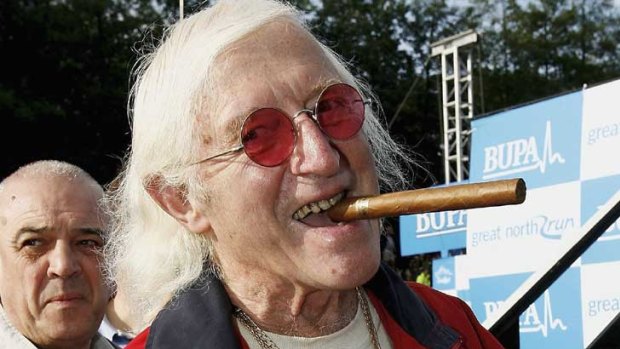 Jimmy Saville: Best known as the host of the BBC's Top Of The Pops weekly television pop music show.