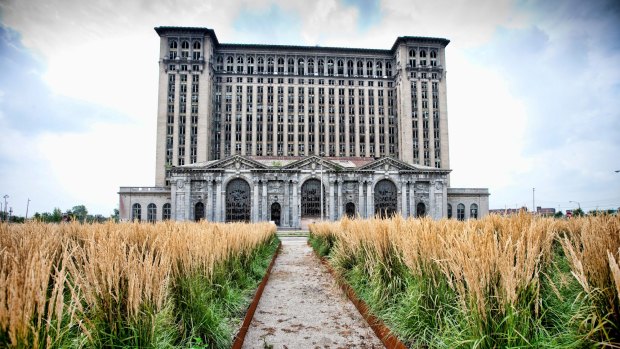 Derelict buildings in Detroit.