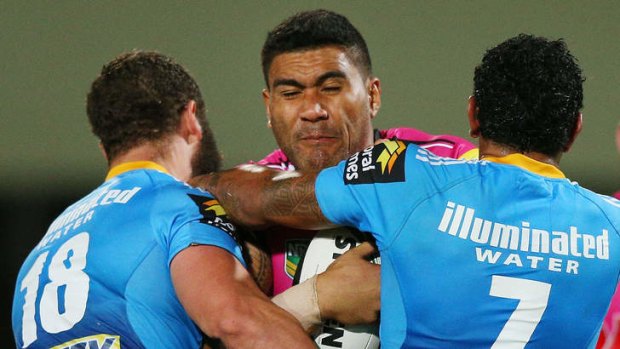 Dominant: Mose Masoe and the Panthers outplayed the Titans.