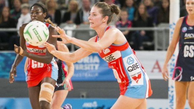Impressive record: NSW Swifts' mid-courter Abbey McCulloch.