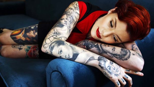 Amie Golding has spent $44,000 on her love of tattoos.