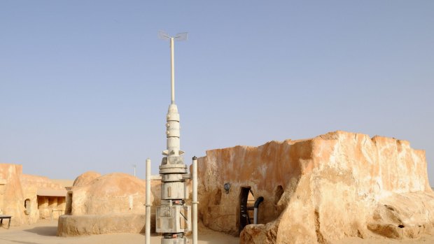 Remains of the Star Wars set near Tozeur in Tunisia are still there.