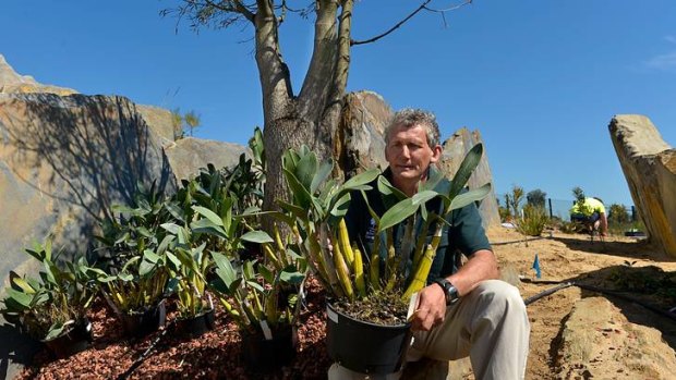 John Arnott hopes the new garden will inspire visitors to embrace Australia's distinctive flora.