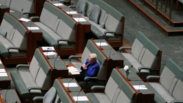Bronwyn Bishop, as she was through the majority of her political career: in the backbench, doing nothing of significance.