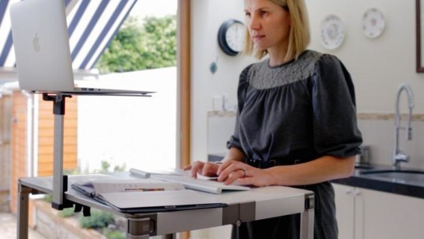 Standing at work is proven to be better for your health, and one Aussie doctor has come up with a portable solution.