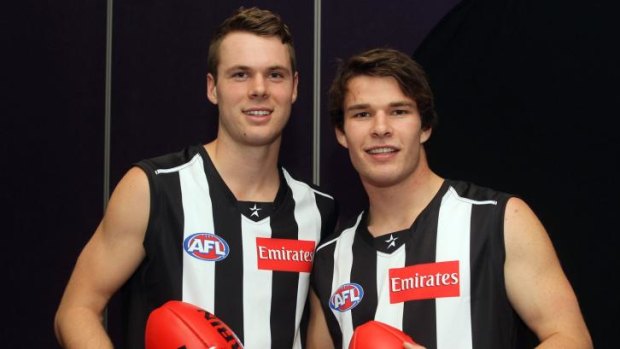 The future: Matt Scharenberg and Nathan Freeman will be key players for the Pies.