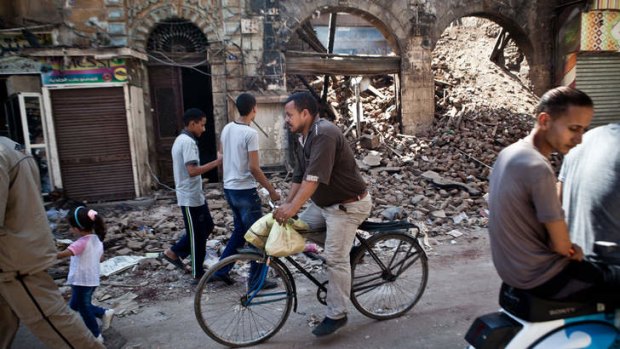 A clothing shop belonging to a Coptic man in Minya has been destroyed by fire.