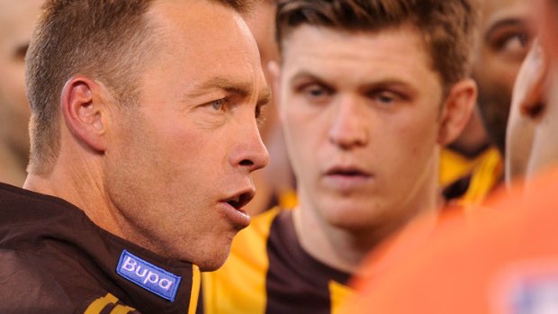 'I thought you were better than that' ... Hawthorn coach Alastair Clarkson.