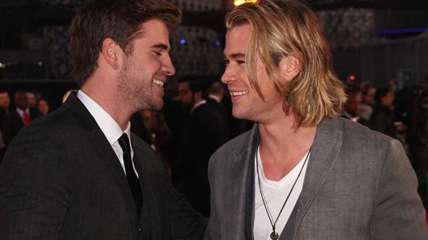 Friendly rivalry  ... brothers Liam and Chris Hemsworth.