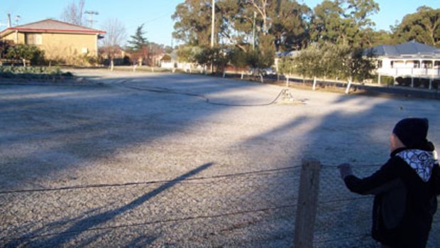 A blanket of frost covered Stanthorpe this morning
