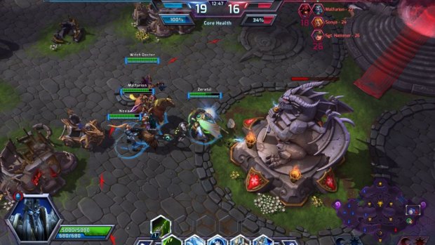 "A menagerie" of Blizzard characters take up the fight against each other in <i>Heroes of the Storm</i>.