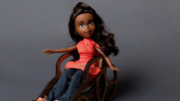 Dolls adapted by Maria Kentley. She repairs discarded toys and transforms them into dolls that better represent children with disabilities and illnesses.