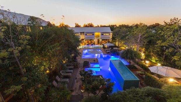 The focus of the Kimberley Sands Resort and Spa is a series of pools and ponds.