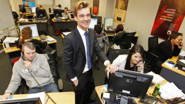 Clancy Brodrick, who is helping run CallActive's new call centre in Wellington, New Zealand.