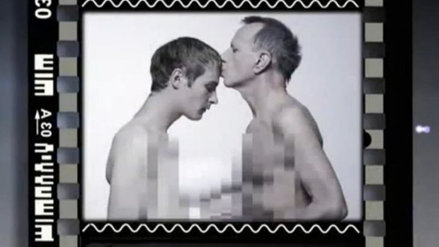 A screen grab from Bob Katter's controversial anti-gay marriage ad.  