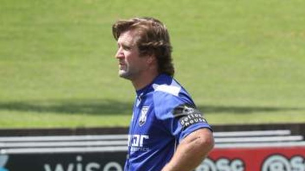 Keeping his cards close to his chest: Des Hasler.